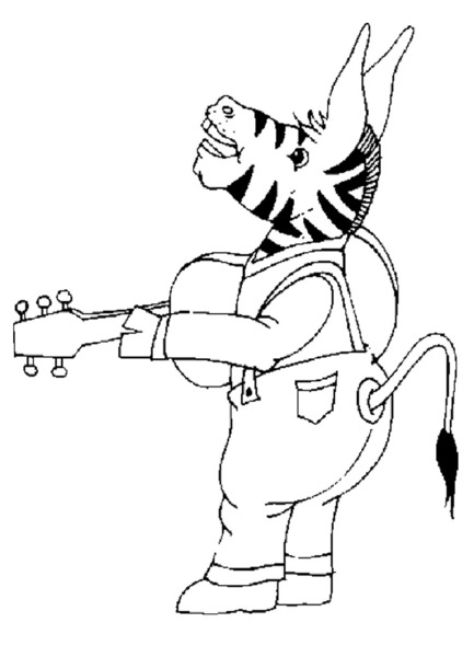 Zebra kolorowanki